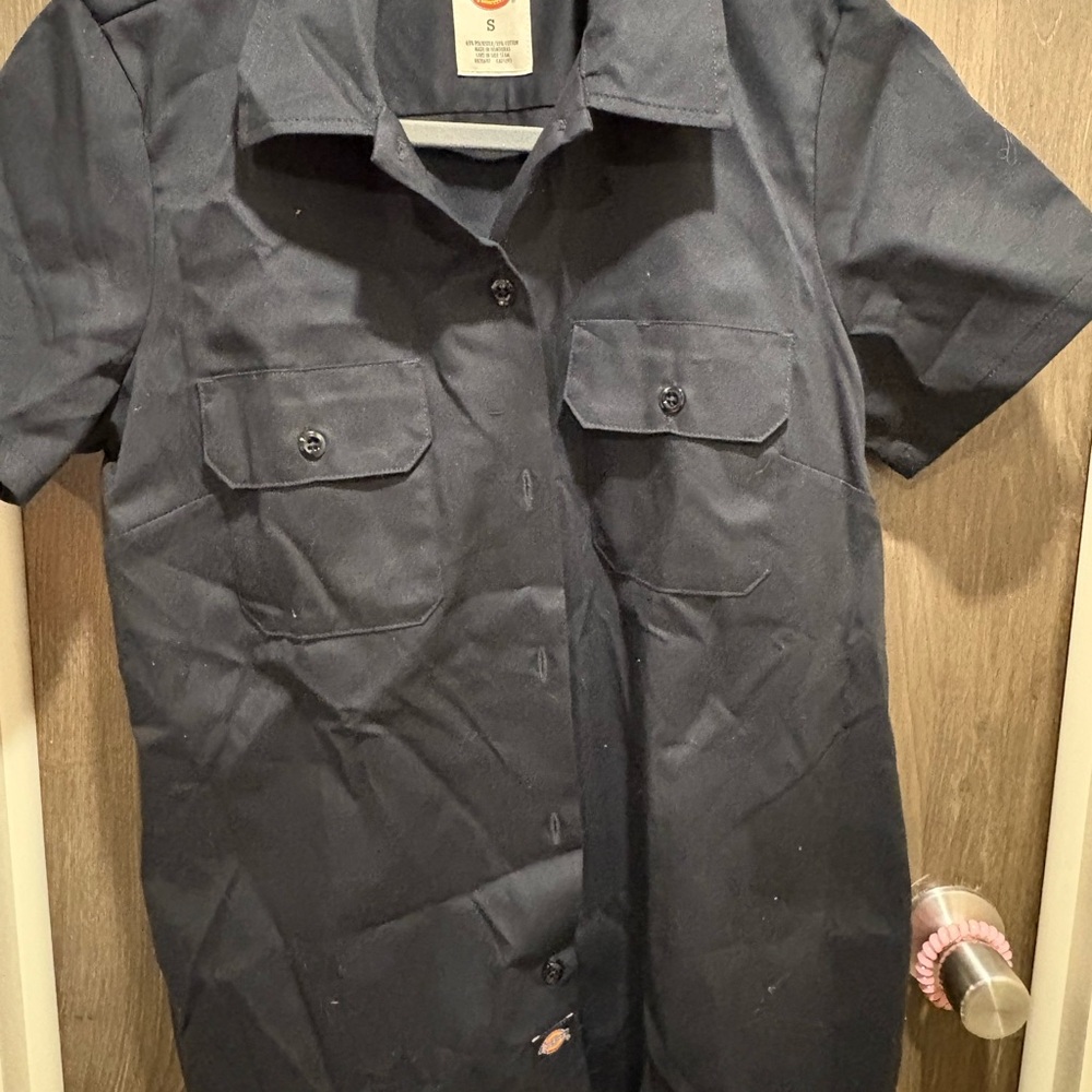 Women’s Dickies Dark blue Short Sleeve Shirt work shirt